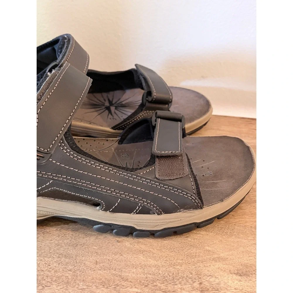 Weinbrenner Mens Leather Hiking Sandals Brown‎ L-FOAM Strappy 12 US Gorpcore